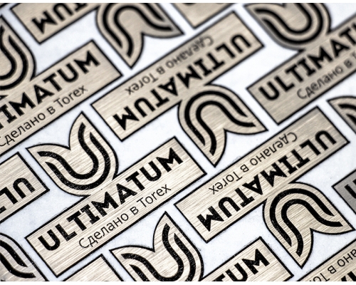 Шильды из металлизированной пленки